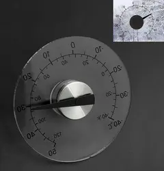 Ясно по Фаренгейту, по Цельсию круговой открытый окна температура термометр погода инструмент новый