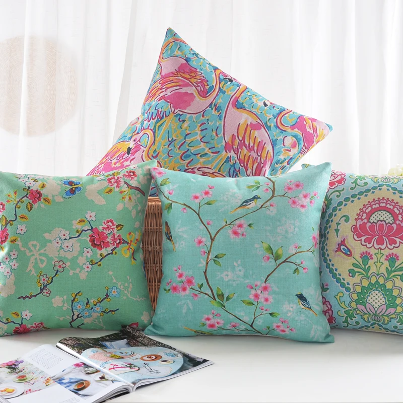 fresh throw pillow seat cushion cover decorative love pillows flower