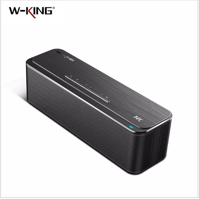 

Supper Bass Bluetooth Speaker Dual Driver Portable Aluminum Alloy button Surface Brushed Treatment Top Sound DSP APP Speaker X8