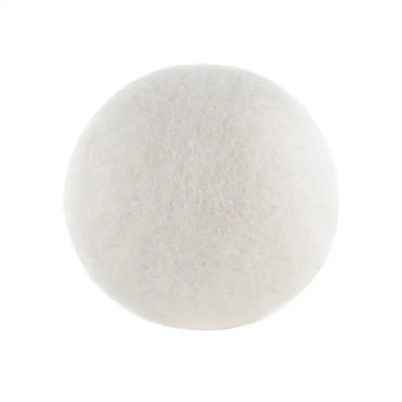 6-7 см белый войлочный шарик бусины из шерсти игрушки ручной работы изготовление ремесло войлочная ткань шерсть-ровинг одежды сухой шарик - Цвет: 7cm