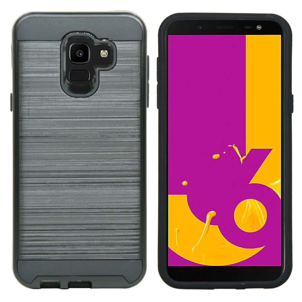 Тонкий мягкий ТПУ и жесткий гибридный защитный чехол для Samsung Galaxy J6 2018 J600 SM-J600F J600G |