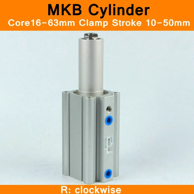SMC MKB Style Rotary Clamping Cylinders Air Cylinder Pneumatic Components Air Cylinders Tools
