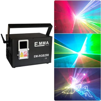 

High Power Advertising ilda stage Laser dmx 512 7w Rgb Animation 3d Laser DIY Logo Projector