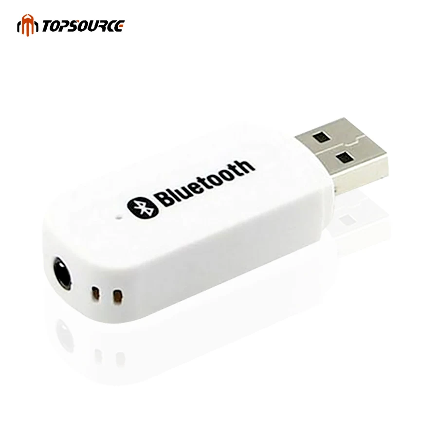 Topsource Bluetooth автомобильный комплект Aux беспроводной портативный музыкальный аудио