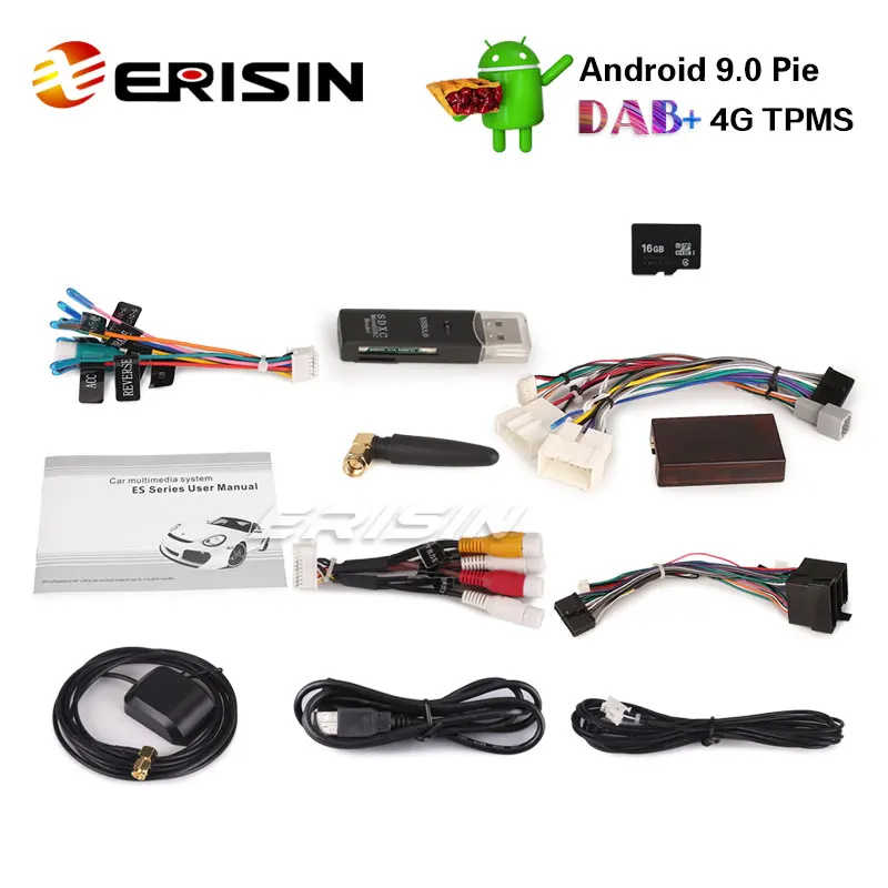 Erisin ES4829D 8 &quotAndroid 9 0 Авторадио GPS DAB для Renault Dacia Duster Logan Sandero Dokker устройства