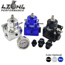 Lzone-температура AN8 высокое EFI Давление топливный регулятор w/boost-8AN 8/8/6 PQY топлива Давление регулятор с манометром JR7855