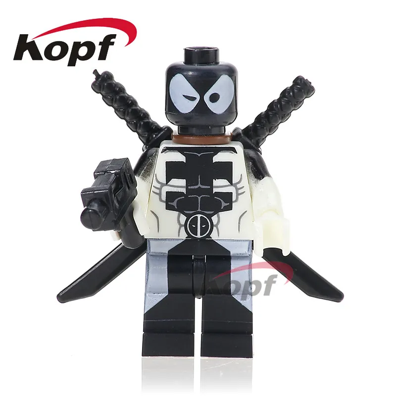 

Single Sale Super Heroes Venom Deadpool Spider Girl Spiderman Batman Robin Building Blocks Education Toys for children PG209