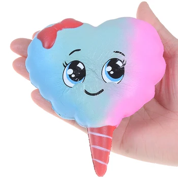 

1PC New Sweet Heart Marshmallow Colorful Squishy Jumbo Slow Rising Cute Cotton Squeeze Charms Bread Cake Kid Toys Gift Wholesale