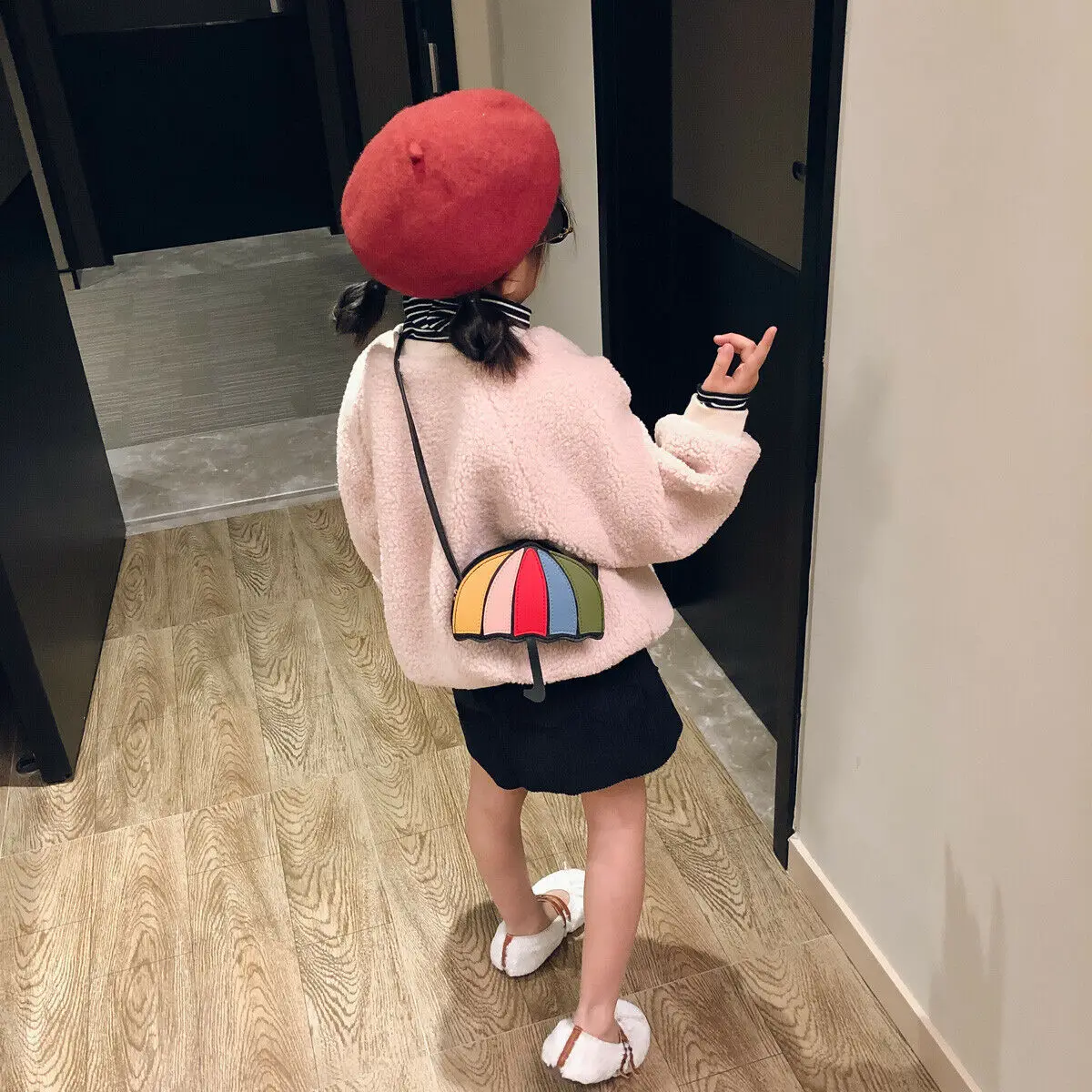 Cartoon Umbrella Bag Messenger Shoulder Bag Mini Baby Kids Cartoon Girls Coin Purse Crossbody Bag Pouch Handbags for Baby Girl