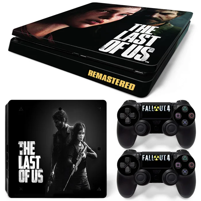 

The Last of Us Remastered Skin Sticker Cover Protector Vinyl Sticker For PS4 Slim Console Kinect and 2 Controller Skin Decal