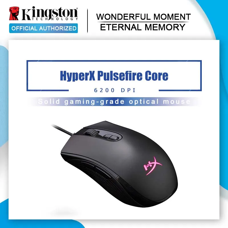 

Original Kingston HyperX Pulsefire Core RGB Professional Gaming Mouse Pixart 3327 optical sensor
