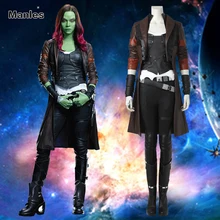 Guardians of the Galaxy 2 Gamora Cosplay Costume Halloween Costume Heroine Outfit Fancy Suit Adult Women Girls Carnival Tailored