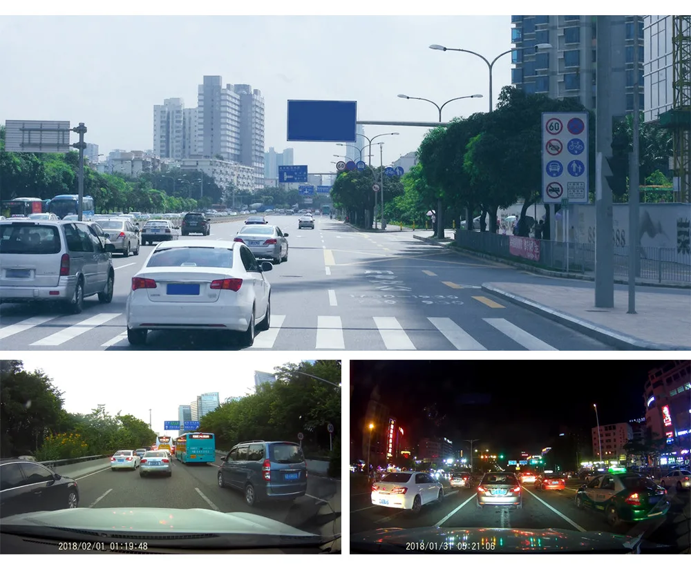 H400 HD Car Driving Recorder 170 Degree Lens / Parking Monitoring / G-sensor / Loop-cycle Recording 