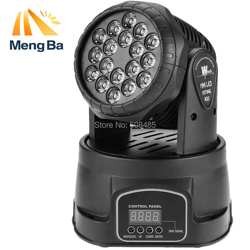 

(1 pieces/lot) led wash 18x3w RGB LED mini Moving Head Light dmx Wash spot Light For Event,Disco Party Nightclub