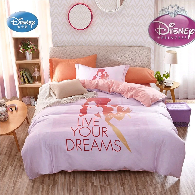 ディズニーライトピンク夢寝具セット布団カバー女の子バレンタインのギフトガールフレンドのための寝室の装飾 Bedding Sets Aliexpress