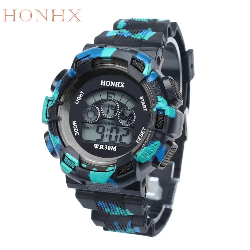 Горячая Распродажа HONHX Fabulous 2019 новые мужские цифровые светодиодные часы с