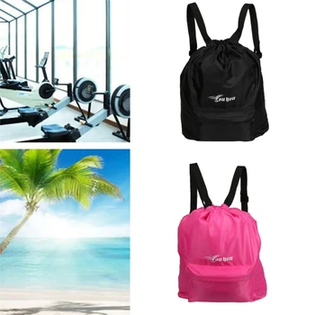

Waterproof Storage Drawstring Bag Gym Swimming Dry Wet Separation Backpack