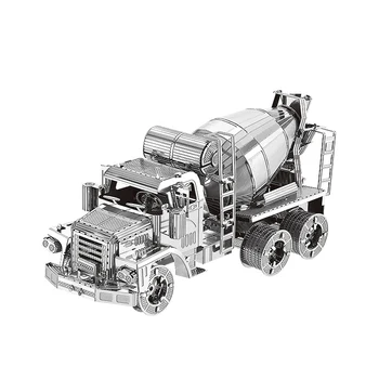 

HK Nan yuan 3D Metal Puzzle Cement Mixer Construction DIY Laser Cut Puzzles Jigsaw Model For Adult Child Kids Educational Toys