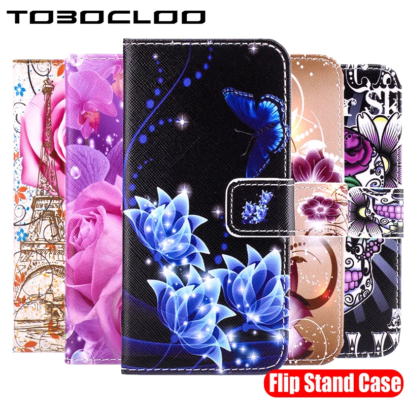 Флип чехол TOBOCLOO для Samsung Galaxy S3 S4 S5 S6 S7 edge S8 S9 бумажник из ТПУ + ПУ кожи чехлы iPhone 5 S SE
