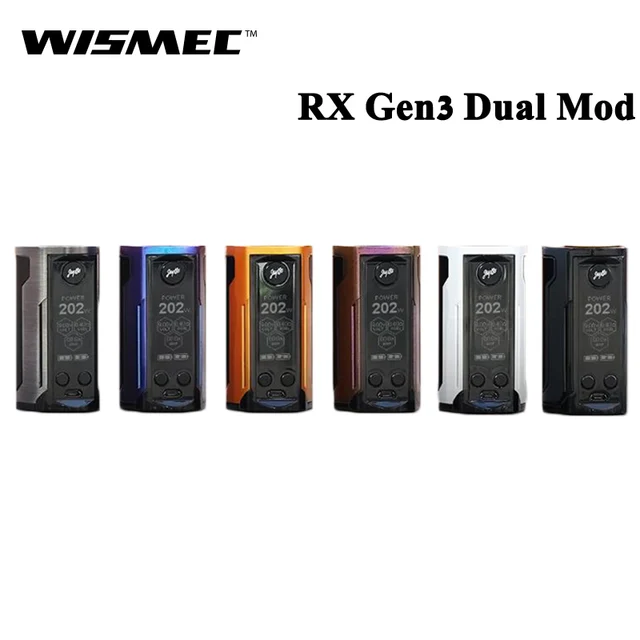 Оригинальный wismec reuleaux RX GEN3 двойной 230 RX W GEN 3 двойной бокс мод электронных сигарет Vape Поддержка гном King вапоризатора