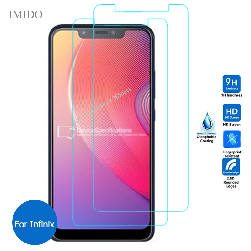 

2PCS Tempered Glass For Infinix Hot 7 Pro Smart 3 Plus Zero 6 S4 S3X Note 5 Screen Protector on Hot7 Zero6 S 3X Protective Glass