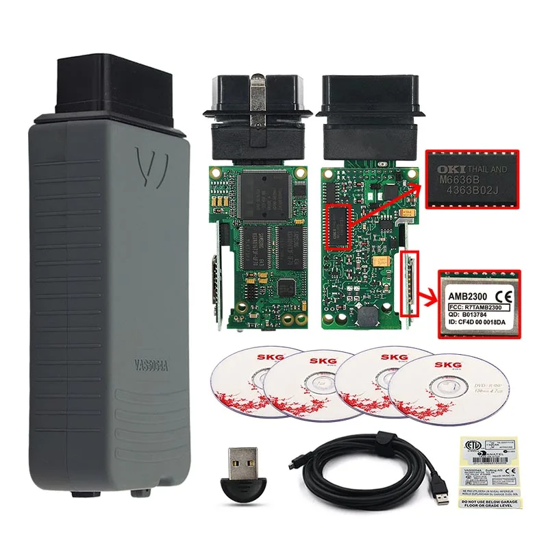 Новый оригинальный OKI AMB2300 VAS 5054A полный чип ODIS 4.4.10 VAS5054A Bluetooth 5054 VAS5054 V4.4.1 для VAG Авто