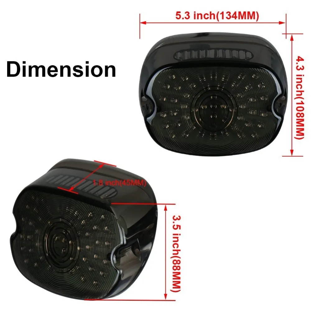 Motorcycle Accessories LED Tail Turn Signal Brake License Plate Integrated Light For Harley Sportster XL883 Dyna Street Bob FXDB (1)