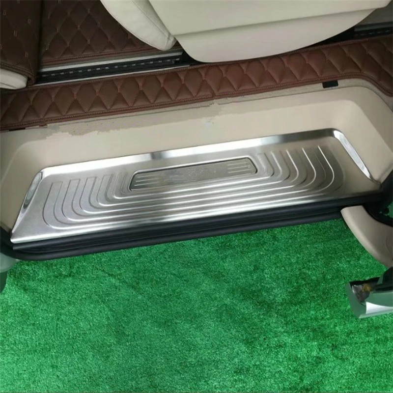

WELKINRY for Mercedes Benz V-CLASS V250 V260 V220 W447 2014 2015 2016 2017 scuff plate doorsill Threshold welcoming pedal trim