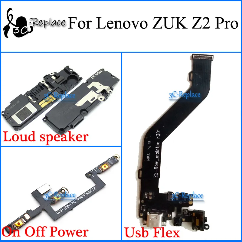 Гибкий кабель для Lenovo ZUK Z2 Pro Z2121 громкий динамик USB зарядное устройство разъем
