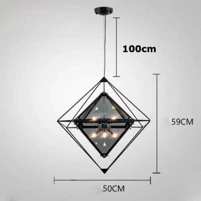 Dia50cm smoky grey G4 led постмодерн Armber серый железный стеклянный блеск люстра освещение подвесной светильник Lampen для столовой - Цвет абажура: Dia50cm smoky grey