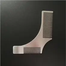 1Pc Stainless Steel Beard Shaping Template Comb Trim Tool Shaving Tool Comb