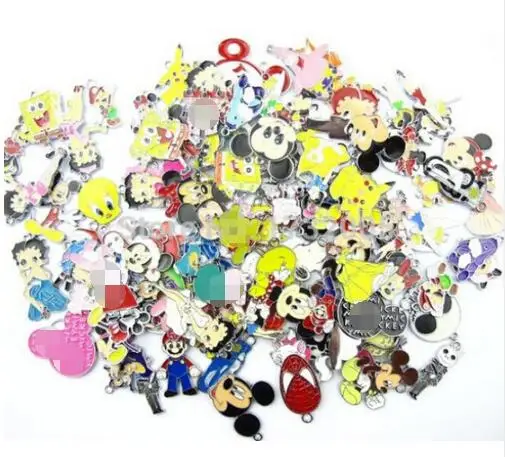 

20 Pcs Mixed cartoon Random 20 design Charm Pendants DIY Jewelry Making