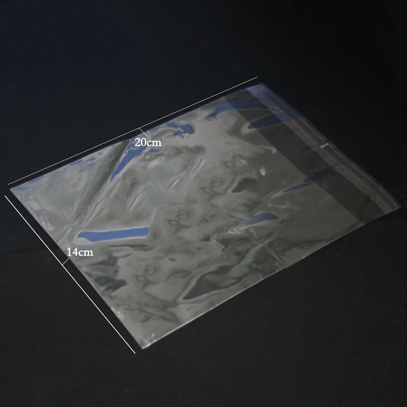 200 шт./лот 8 размер прозрачный самоклеящийся полиэтиленовый пакет из поп упаковки ювелирных изделий сумки для свадебных подарков и подарочные пакеты
