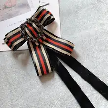 Мужской модный японский галстук-бабочка женский алмазный горный хрусталь декоративные аксессуары ювелирные изделия дамы бант лента