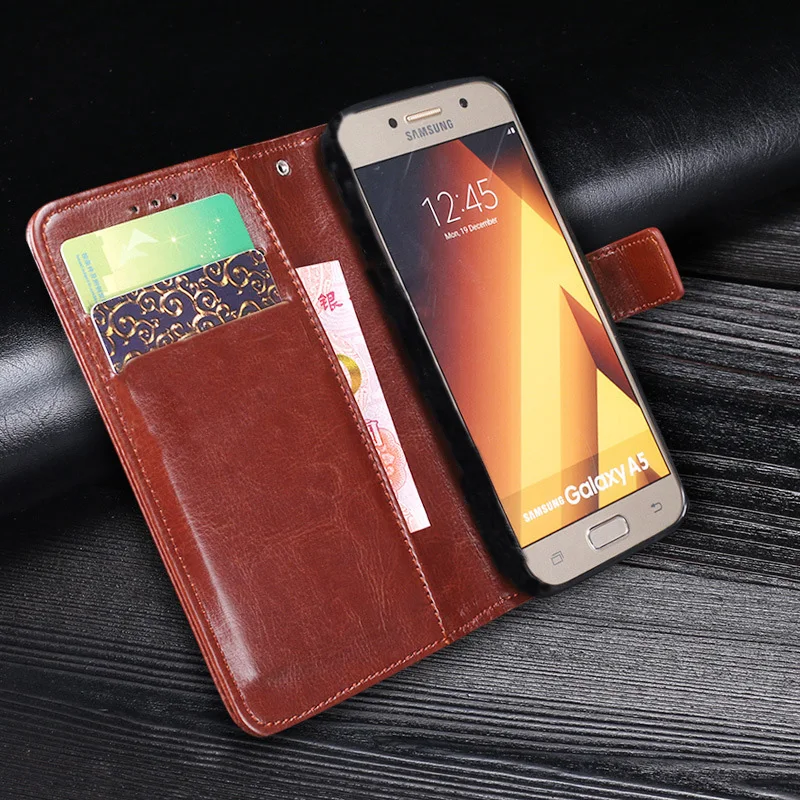 Luxury Flip Leather Wallet Phone Case Cover For Samsung A5 2017 A520 A6 A8 A7 2018 A310 A510 A750 A8 Plus Card Slots Pouch Coque (4)