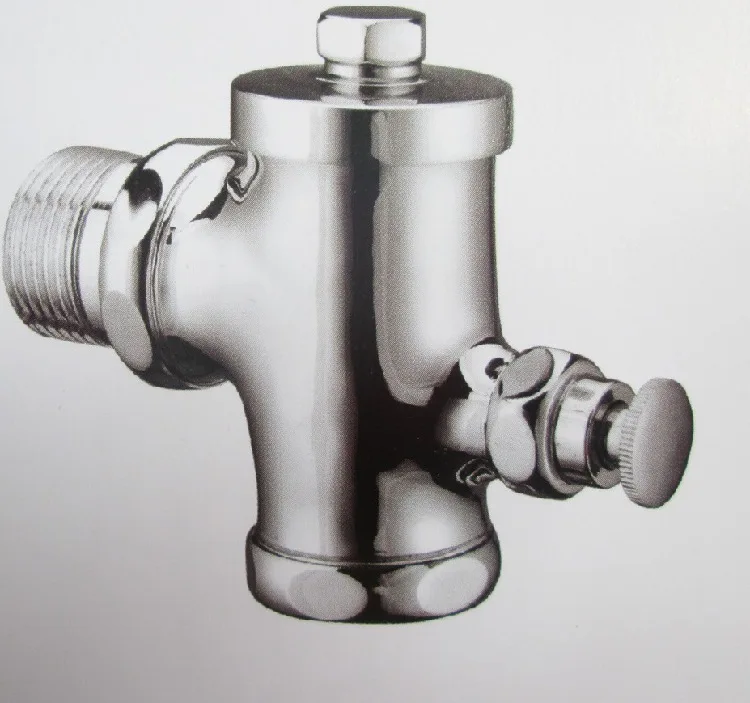 

Full copper into the wall squatting pan press the flush button flush valve flush valve stool pit delay valve