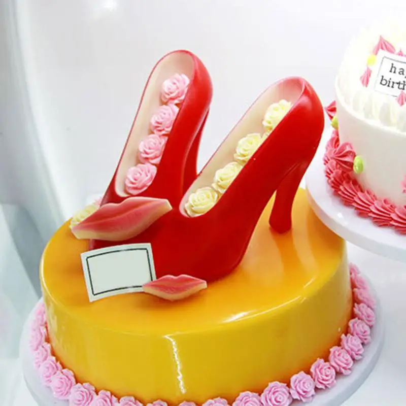 

DIY Kitchen Baking Mold Cake Tool Chocolate Mold Plastic Mini High-heel Shoe Shape Candy Sugar Paste Mold Cake Decoratiing Tools