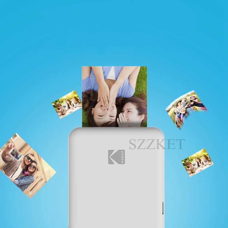  Bluetooth connection Sublimation Mobile phone color photo printer Pocket mini portable photo printe