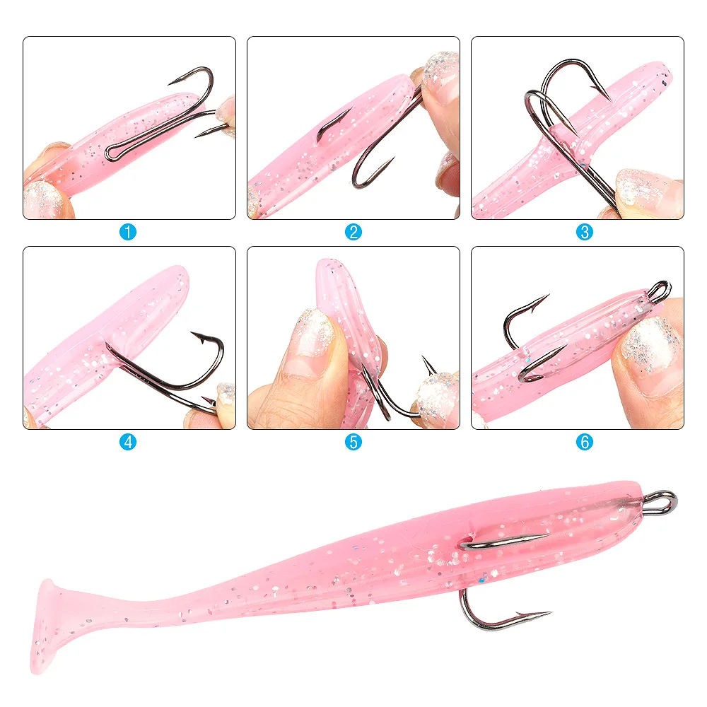 DONQL 10pcs/ Set Double Fishing Hooks High Carbon Steel Barbed Carp Fishhook For Soft Worm Lure Fly Fishing Hook Accessories DONQL 10pcs/ Set Double Fishing Hooks High Carbon Steel Barbed Carp Fishhook For Soft Worm Lure Fly Fishing Hook Accessories