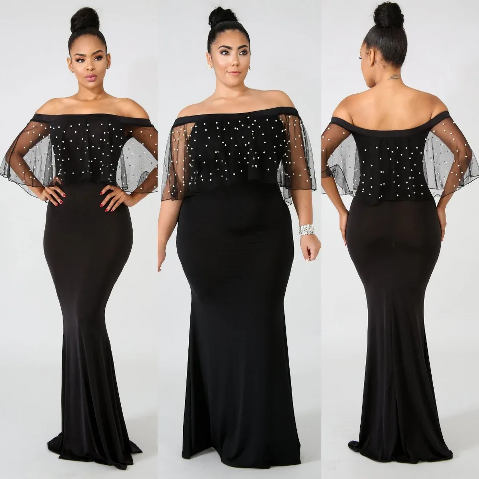 long dress for chubby ladies