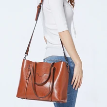 Новинка, женская модная сумка, Ретро стиль, Европа и США, сумка через плечо, импортные товары, масло, воск, кожа, Женская Ручная сумка