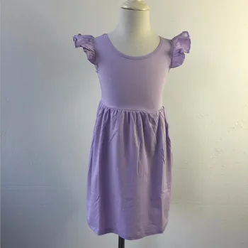 

Little girl fairy dress Summer Mutiple color baby Frock Designs kids Cotton boutique child Sleeve Smock Dress