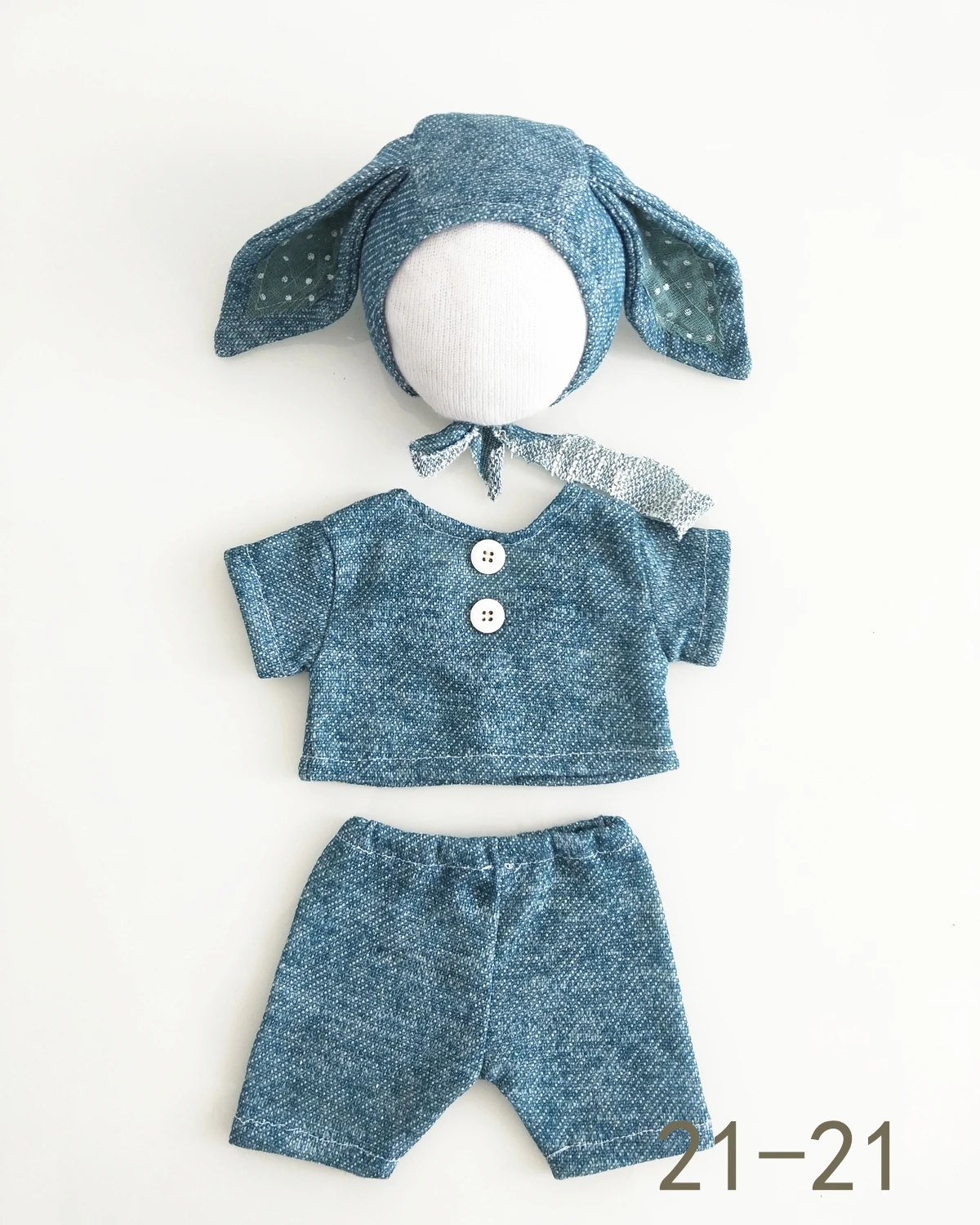 Orelhas do Bebê Conjunto de Acessórios Dvotinst Newborn Fotografia Adereços Bonnet Roupas Chapéu Estúdio Shoots Foto 15 Dvotinst newborn fotografia adereços orelhas do bebê