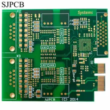 Sjpcb многослойные 4 слоев с покрытием ENIG доска индивидуальные BGA дизайн фаски золочение краевого разъёма красивые образец PCB прототип Сделано в Китае