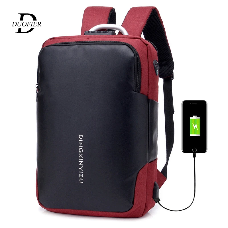 

Men's Laptop Backpack With USB Charging Multifunct Anti Theft Backpack Men Travel Backpack Waterproof School Bag Male Mochila
