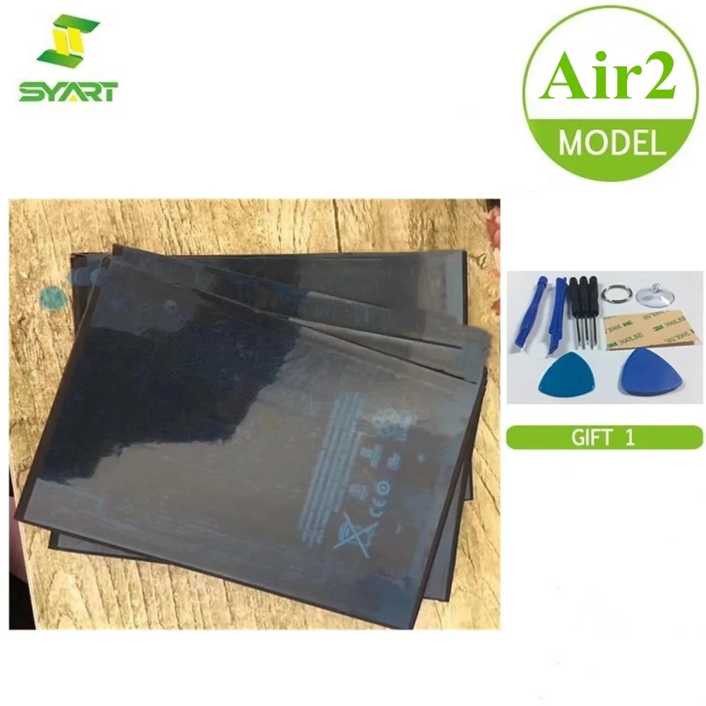 

SYART Tested Battery For iPad Air 2 / 6 A1566 A1567 7340mAh 0 Cycle Li-ion Internal Replacement Batteries With Free Repair Tools