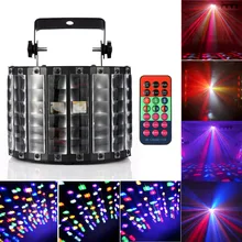 Auto 30W 9PCS LED Stage Light DMX512 Indoor Light RGBW DJ Projector Remote Control Disco Party