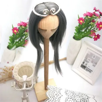 

Cateleya Milk ash Straigst wigs High Temperature Fiber 1/3 BJD Wigs for Dolls