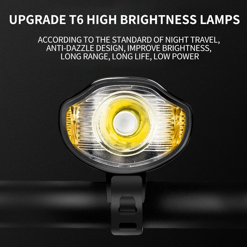 Discount Outdoor Cycling Accessories Multifunction 3 In 1 USB Rechargeable Bicycle Flash Light Bike Horn Bell MTB Speedometer For Riding 1