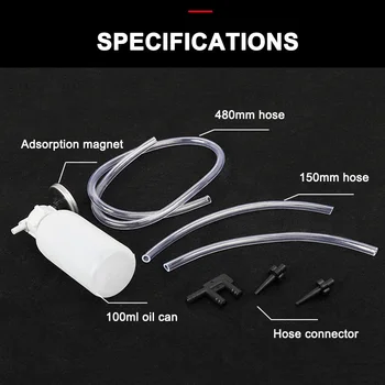 

Brake Bleeder Kit Small Bleeder Bottle Brake Bleeding Kit with Magnet Tools XR657